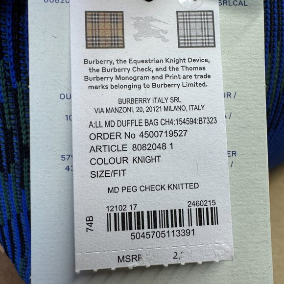 Burberry Medium Peg Duffle Bag - Picture 14 of 14